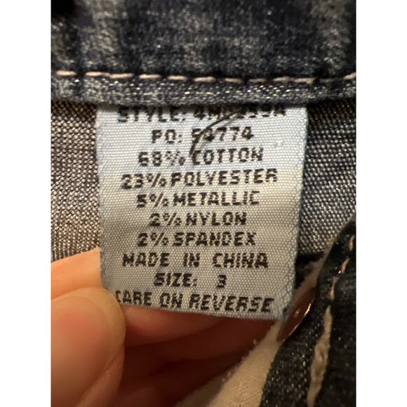 Vintage Y2K Mudd Flare Wide Leg Bell Bottom Jeans Women's Size 3 Denim 90s - Picture 5 of 8